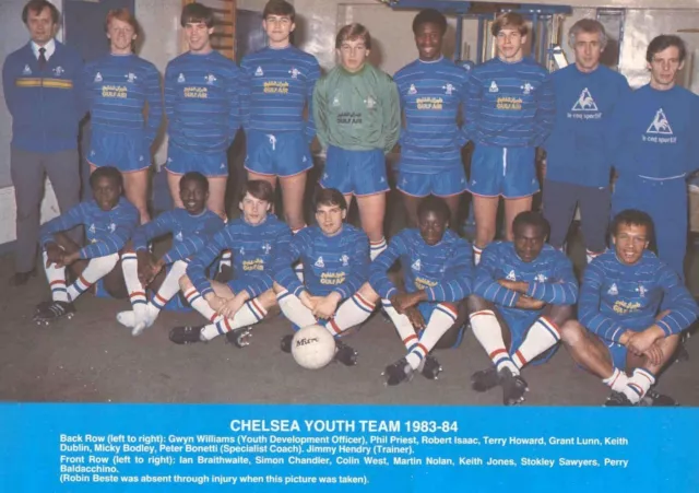 Chelsea Youth Team Football Photo>1983-84 Season