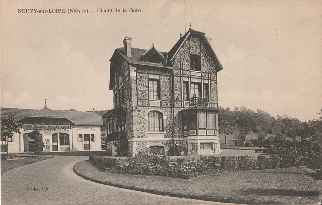 CPA Neuvy-sur-Loire (Nièvre) (58) - Châlet de la gare
