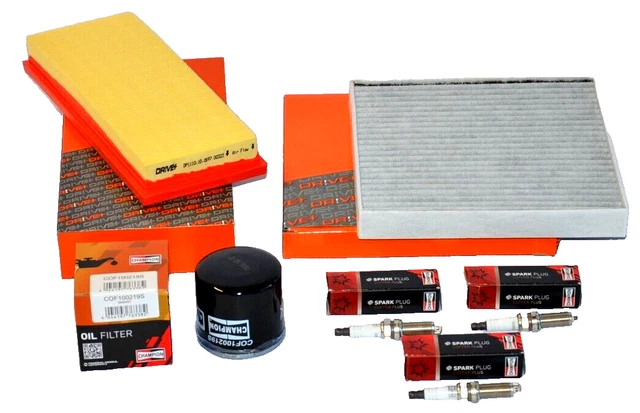 Inspektionspaket Filter Set + Zündkerzen Smart 451 Coupe Cabrio 1,0 Brabus