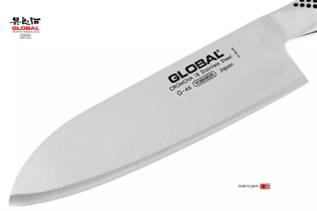 Global G46 : Santoku: coltello per verdure lama: cm. 18 (made in Japan) 3