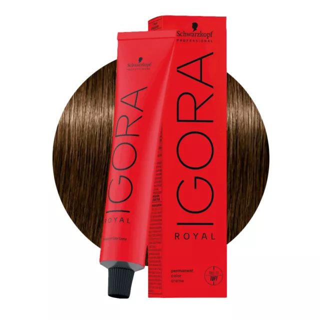 Schwarzkopf Igora Royal  5-4 Marron Clair Beige 60ml - coloration permanente