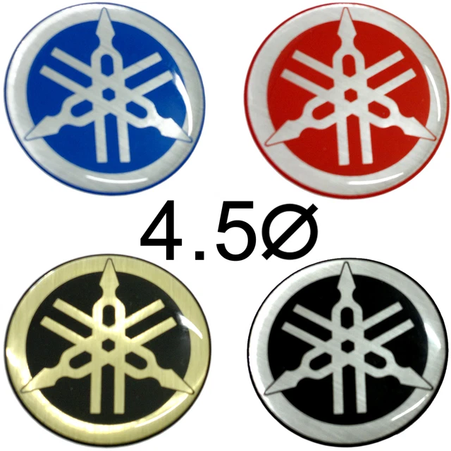 Diapason Yamaha Logo Adesivo In 3D ø 2,9 Cm, 1 Coppia Oro - Foto 6