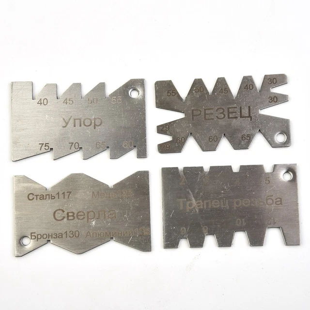 Jauges De Rayon En Acier Inox - 4 Pièces R0.3-25, Pour Surfaces Convexes/concaves, Outil De Précision