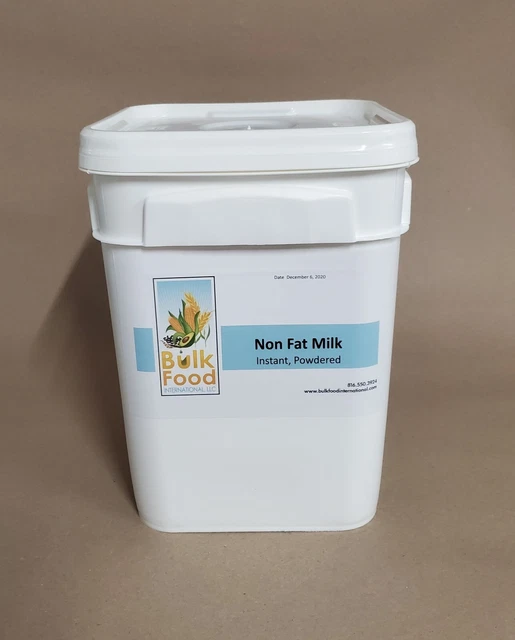 BULK MILK, POWDERED NonFat4 Gallon BucketLongTerm Storage16 64
