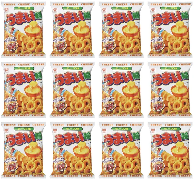 JAPANESE RING SNACK UMAIWA Cheese Chips Flavor Corn Puffed Food Umaibo