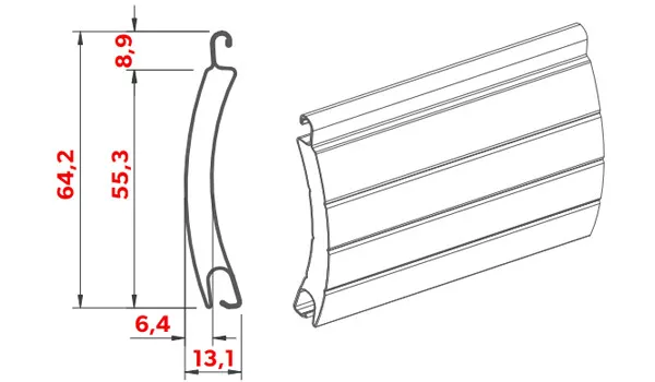 Rolltor Garage Rolltore Garagenrolltor ALU 55 Breite 3000 mm Motor ab 1052,80 € 3