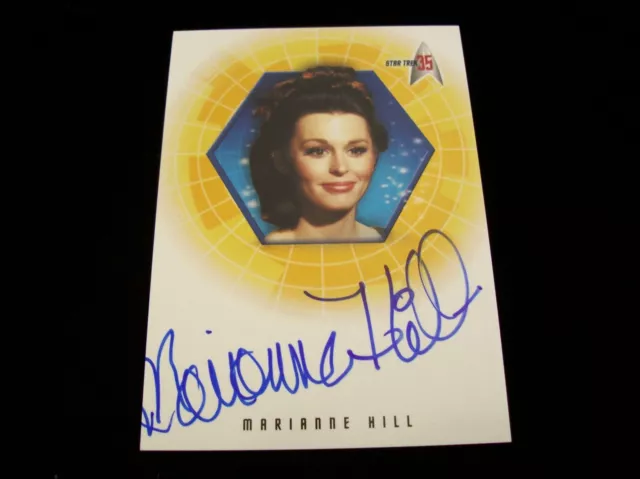 Star Trek Autograph - A33 Marianne Hill as Dr. Helen Noel -  Rittenhouse Card