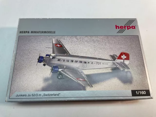 Junkers Ju 52/3 Switzerland Herpa 1:160