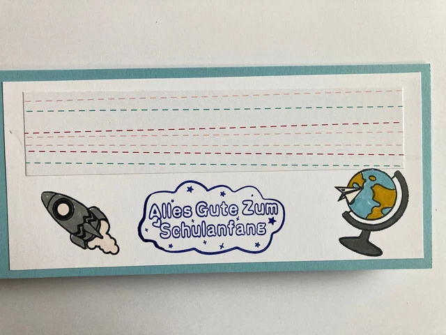 Huxters Glückwunschkarte Zum Schulanfang – Bunt, Lustig, Mit „Viel Glück In Deiner Neuen Schule“, 14,8 Cm, Inkl. Umschlag