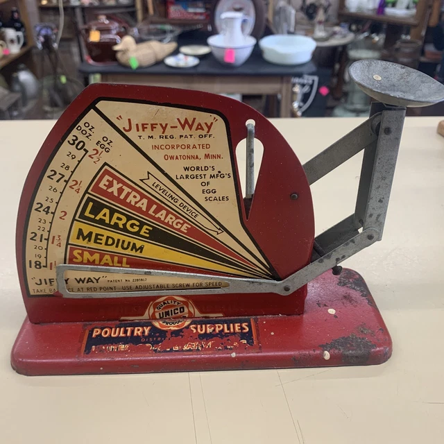 Vintage Original Jiffy Way Egg Scale