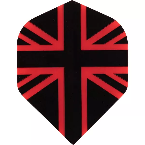 Designa DSX100 Dart Flights -Union Jack Red-1/3/5/10 Sets-100 Micron(No.2)