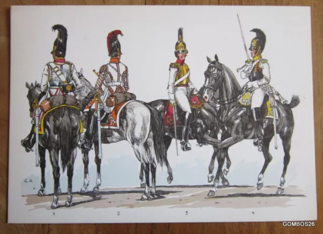 Planche Uniforme Schäfer / Russie - Regiment De Cuirassiers En 1812-1813