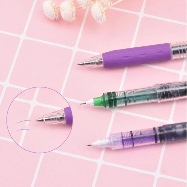 NONTOXIC 0.5MM BIG Capacity Ink Gel Pen Straight Liquid Ballpoint Pen