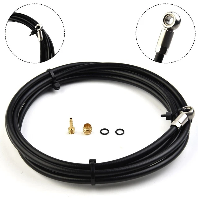 Kit Durite De Frein MT TRAIL Pour MT5/MT6/MT7/MT8 - 2 Mètres De Tuyau Caoutchouc Noir - Réparation Frein VTT