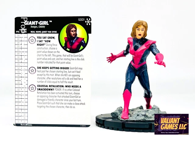 Marvel Heroclix Giant-Girl #G001 w/ Card Avengers Infinity Set