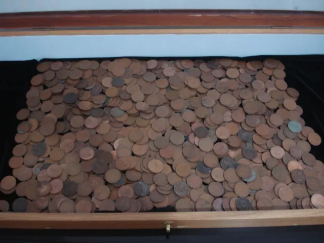 Deceased Estate Australian Penny Coins Bulk Pennies Only Approx 7.3 Kilo