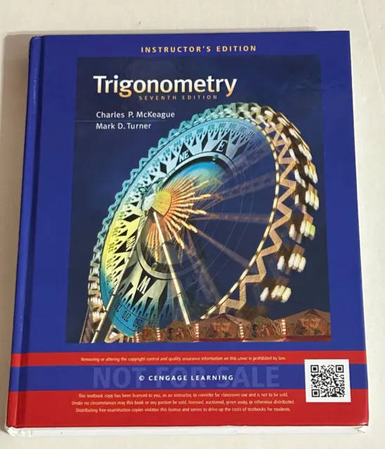 Trigonometry by C. P. McKeague..., 7e, INSTRUCTOR'S EDITION, 2013, Hardcover