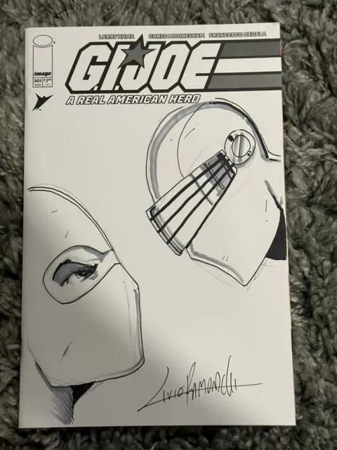 Livio Ramondelli Sketch  COA GI Joe Snake Eyes Storm Shadow GI Joe Blank