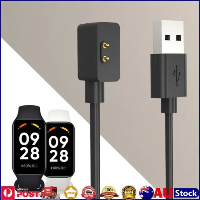 USB Charger Adapter Charging Line for Redmi Band 2 Smart Bracelet (Black 100cm)