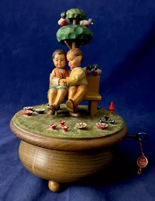 Vintage Anri Music Box. Switzerland. Thorens Movement. Plays “What Now My Love”