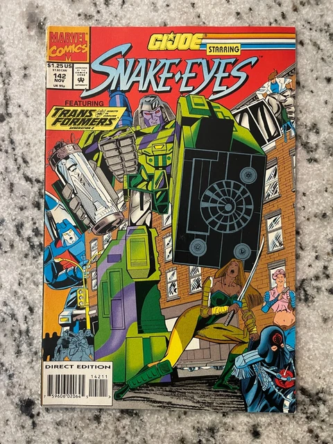 GI Joe # 142 VF/NM Marvel Comic Book Snake Eyes Duke Cobra Commander Destro J915