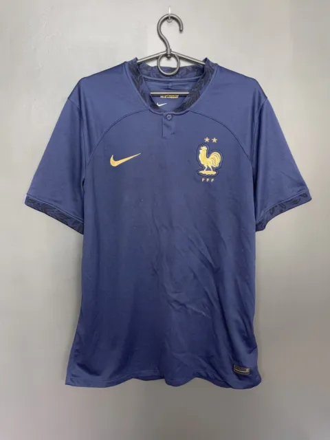 France National Team 2022/2023 Home Football Shirt Nike Soccer Jersey Size L