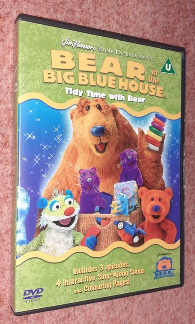 BEAR IN THE Big Blue House : Tidy Time With Bear, Rare UK DVD £21.25 ...