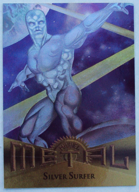 Fleer Marvel Metal 1995 MCU Card Silver Surfer #18