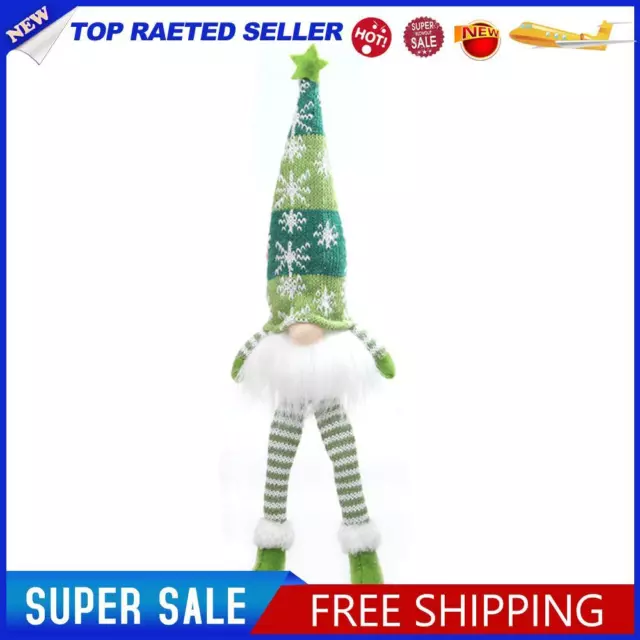 Glowing Gnome Christmas Faceless Doll with Light Xmas Home Decor (Green)
