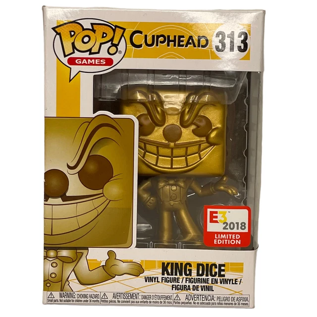 FUNKO POP! GAMES Cuphead 313 King Dice Gold E3 2018 Limited Edition
