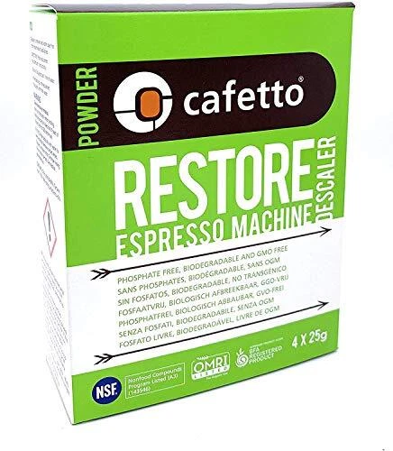 Cafetto Restore Espresso Machine Descaler Coffee Machine Cleaning Powder for ...
