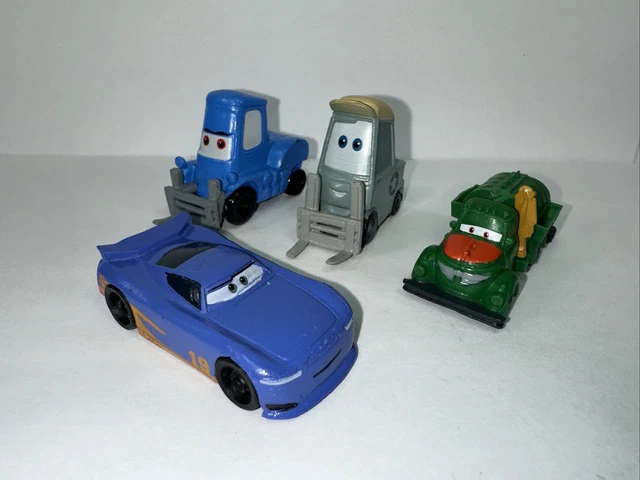 Lot of 4 Random Disney Pixar Cars By Mattel Forklift Car Truck