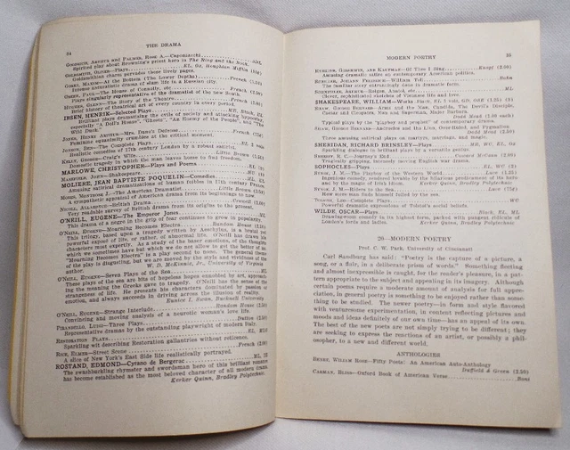 1933 NATIONAL COUNCIL Teachers English Students Guide To Good Reading