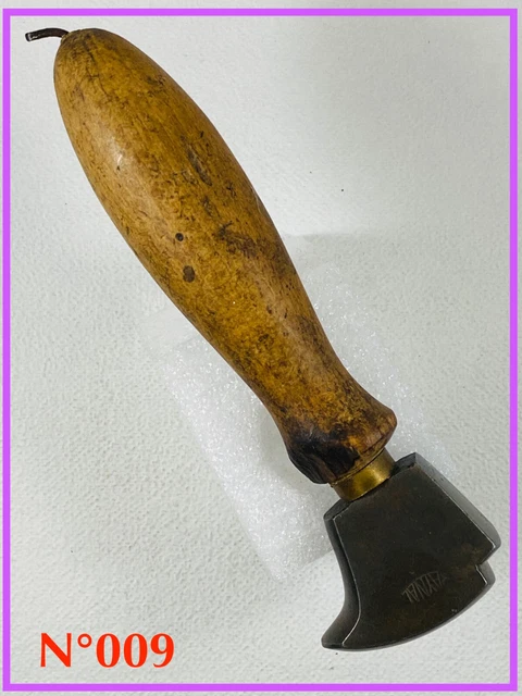 Lot De 2 Poinçons Anciens Pour Cuir - Outils De Cordonnier Sellier - Made In France