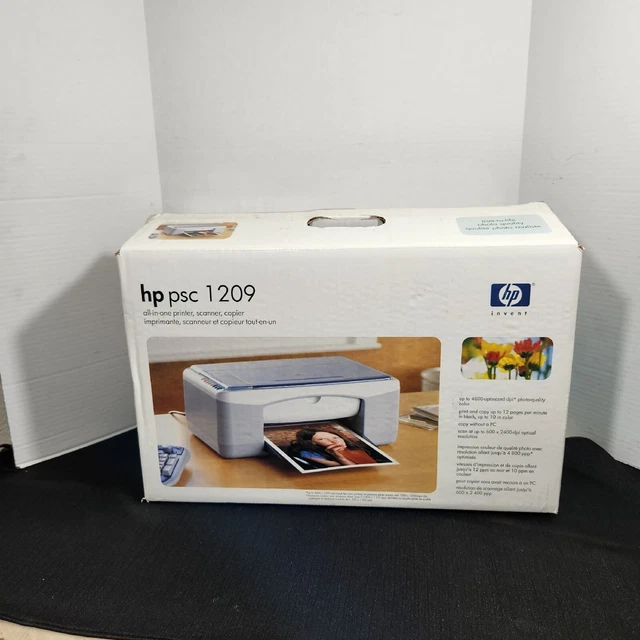 HP PSC 1209 all in 1 printer Parts Or Repair No Power Cord Has Manual CD Disk