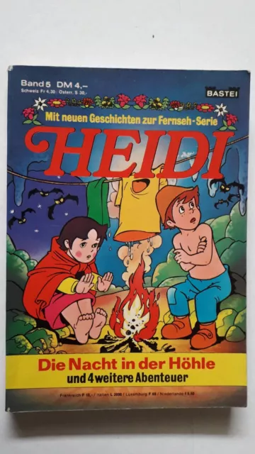 Heidi Nr.5  - TOP Z1 Comic-Taschenbuch Neue Geschichten zur Fernseh-Serie BASTEI