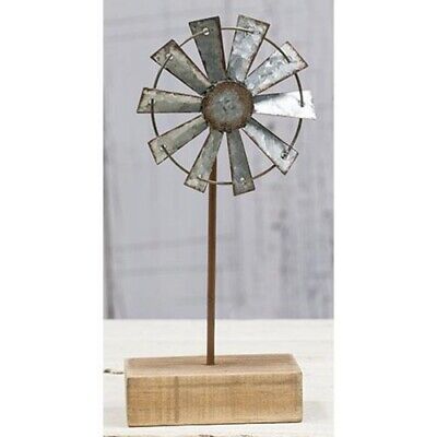 Windmill 9" Finial on Wooden Stand