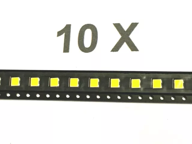 10 x ASMT-QWBH-NGJEE, LED, White, 150mA, 3,4V, 4500K SMD, PLCC4, AVAGO, 10 Stück