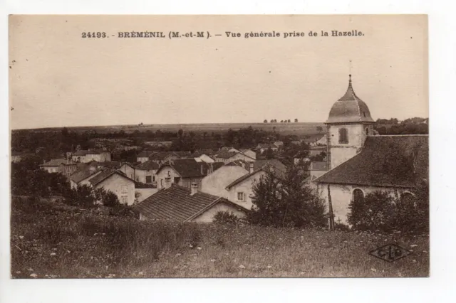 BREMENIL Meurthe et moselle CPA 54 vue du village prise de la hazelle