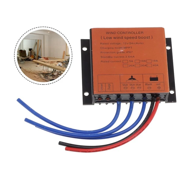 Generatore eolico efficiente 800 W 12 V24 V controller di carica MPPT per turbin