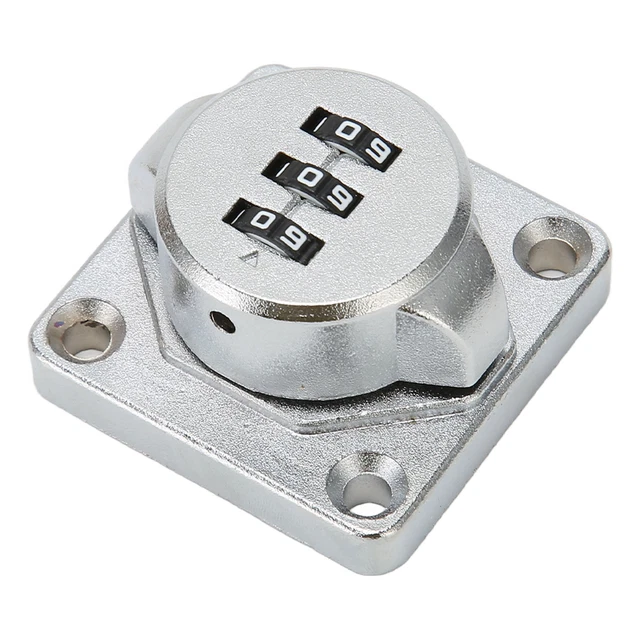 Mechanical Password Lock Silver Combination Lock Anti Theft Hasp Lock For Do FD5