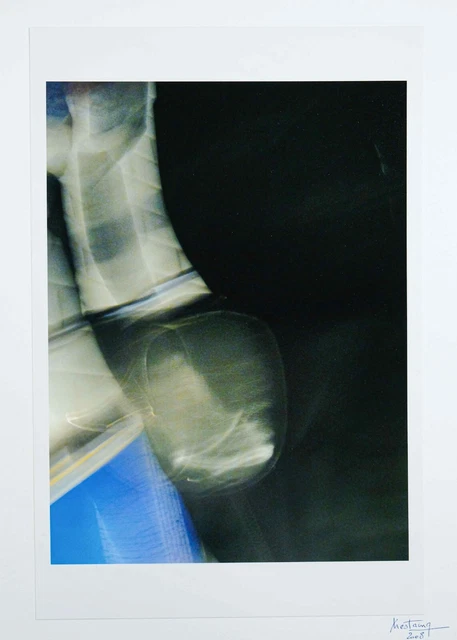 Tirage Photo Abstrait Valentin Samarine – Gélatino-argentique Retravaillé, Signé, 40x50 Cm, Pièce Unique