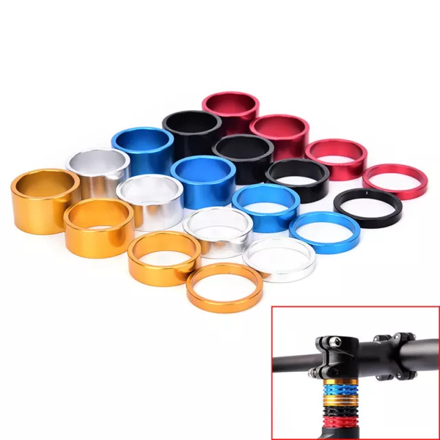 4x Bicycle Headset Spacer   Road Bike Headset Washer Front Stem Fork Spacery &$i