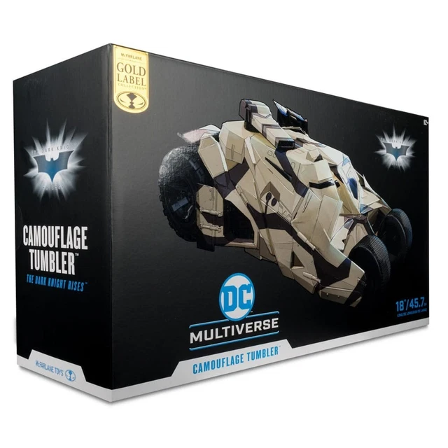 Batmobile Tumbler & Lucius Fox - The Dark Knight - Gold Label 45cm - McFarlane Toys (neuf)