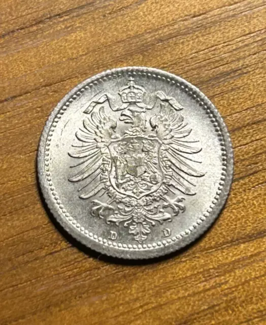 20 Pfennig 1874 D deutsches Reich