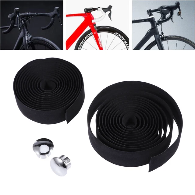 Impugnature Bicicletta Antiscivolo In Gomma Con Corno E Chiave - Adatte Per Mountain Bike, Bici Da Strada, 22,2 Mm