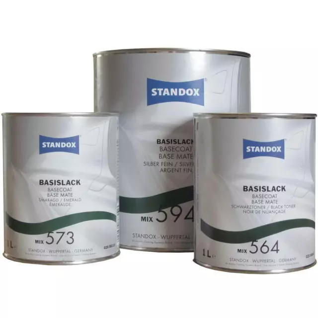 Standox Standocryl Basislack Mix 564 Schwarztoner 1 Liter