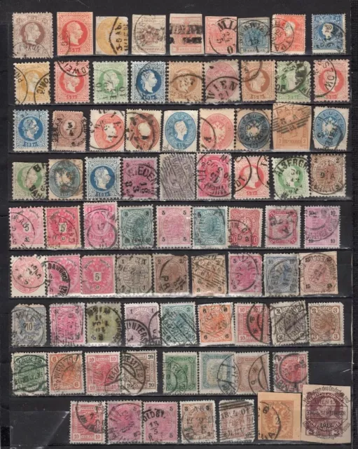 Austria - Lot Of Early Used Stamps(AUS1}