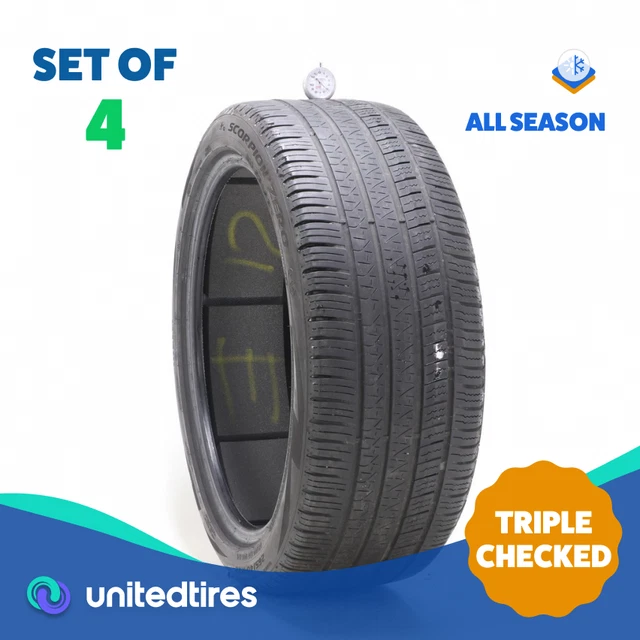 Set of (4) Used 265/40R22 Pirelli Scorpion Zero J LR PNCS 106Y - 5-6/32