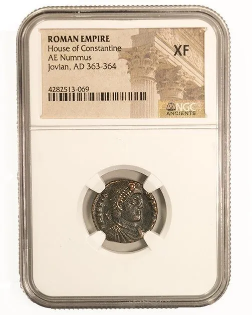 NGC ( XF ) Roman AE3 of Jovian AD363 -364 EXTREMELY FINE NGC Ancients Certified